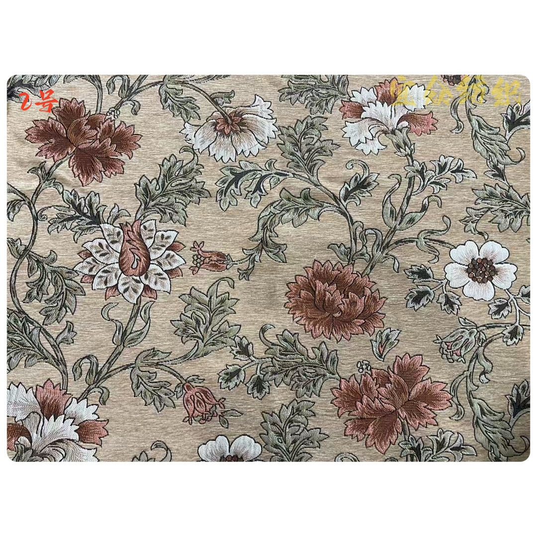美式欧式法式高端奢侈加厚雪尼尔提花沙发罩餐椅床头布料沙发翻新