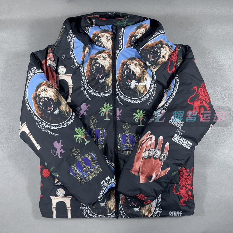 Nike男子连帽印花运动保暖羽绒服