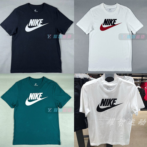 运动休闲耐克男子纯棉针织短袖