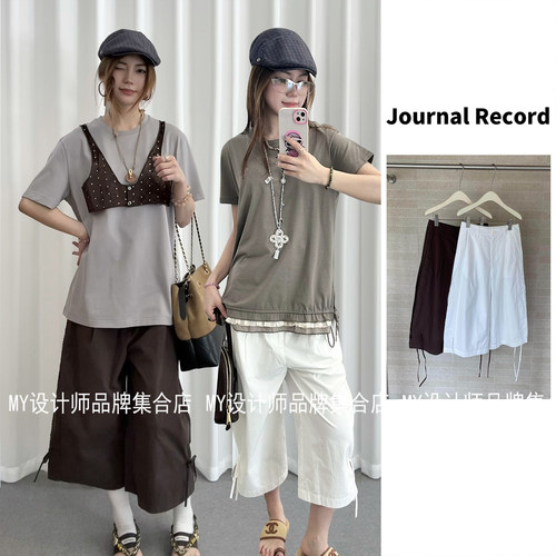 Journal Record 复古休闲中裤JWIAKK531219——1599