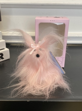 SFSG 粉色长毛小狗包挂件25年秋冬SFG4EAC010PKX00F——159