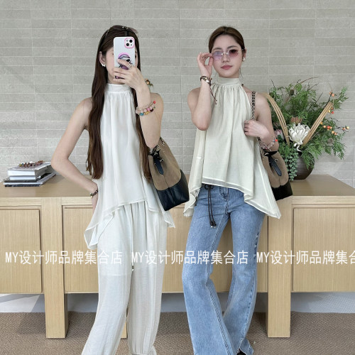 ODTD 不规则挂脖系带连衣裙26年SS26VEGRE019/WHI015——1390