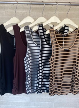 OIIORIRI 条纹U型背心25年秋冬25AWVT117——1580