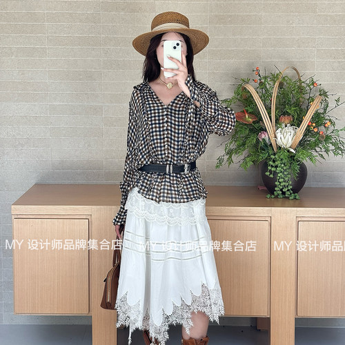 ICE DUST 荷叶边衬衫25年秋25PFSH50——2180