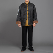 男士 上衣爸爸装 唐装 民族服装 高档香云纱连袖 古典唐装 外套 中式