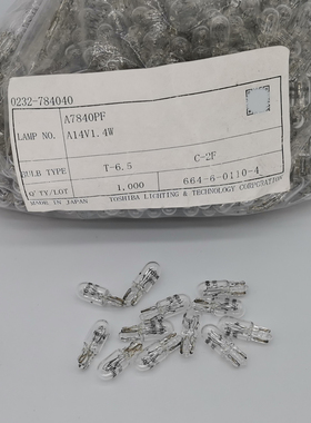 东芝 TOSHIBA A14V 1.4W T6.5 A7840PF 马自达3烟灰缸仪表插灯泡