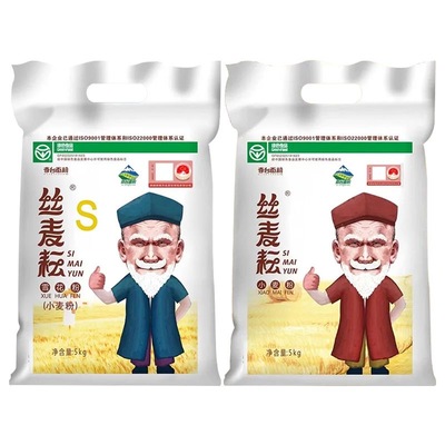 新疆面粉丝麦耘雪花粉小麦粉5kg