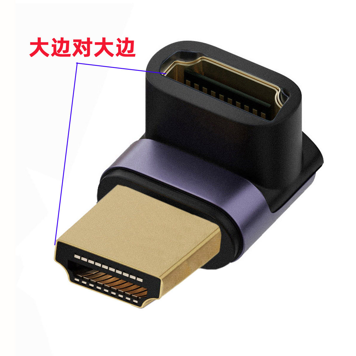 HDMI1.4公对母弯头正90度