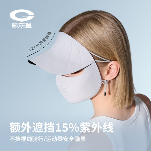 夏季冰丝防晒面罩帽子一体女开车通勤立体全脸遮阳防紫外线XTJ184