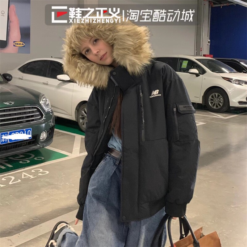韩版加厚羽绒服情侣newbalance