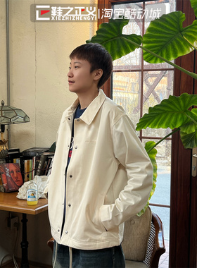 23新NEW BALANCE 工装翻领夹克男简约宽松防风运动外套女MJ23552