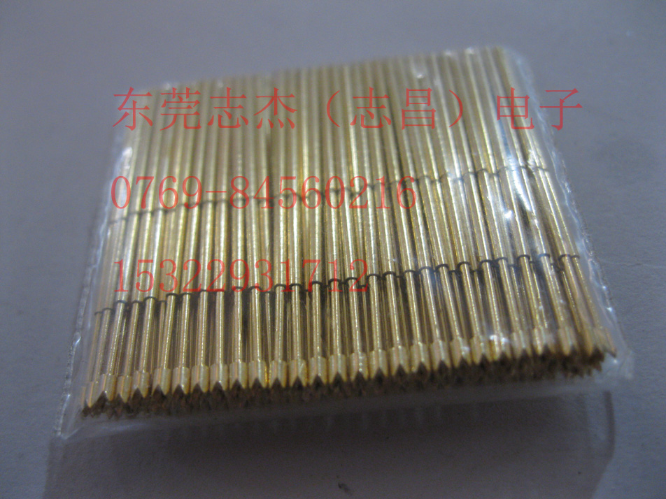 PAL75-Q2镀金铜测试针 P111四爪梅花头 测试探针 1.0 志昌33.3