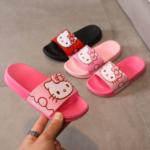 凯蒂猫女童防滑软底浴室拖鞋