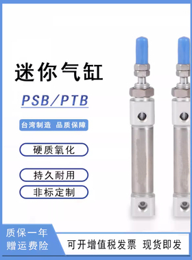 笔形气缸PSB/PTB/PB10X5X10X15X25X30X40X50X60X75X80X100SU-R-CB