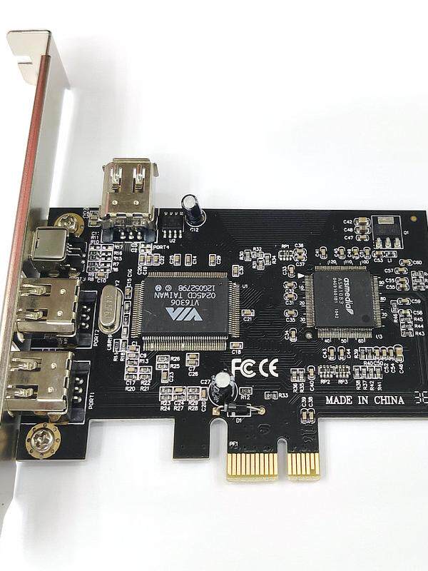 1394 FIREWIRE 카드 VIA 칩 PCI-E 녹음 스튜디오 FIREWIRE 사운드 카드 DV 캡처 카드 드라이버가 필요 없는 FIREWIRE 사운드 카드