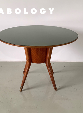 LABOLOGY中古｜意大利60年代柚木圆桌低奢质感精装餐厅仪式感