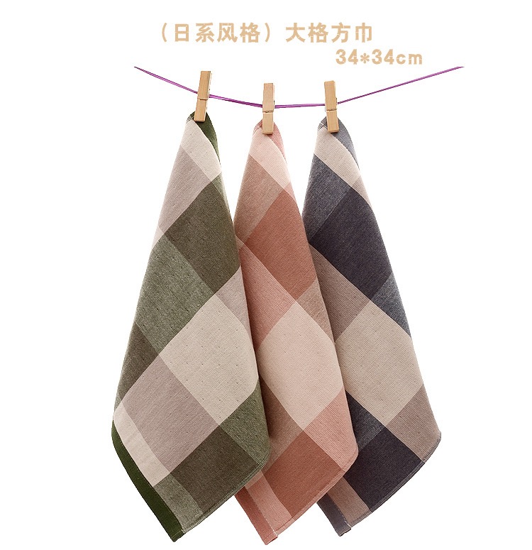 纱布纯棉小方巾吸水手巾手帕