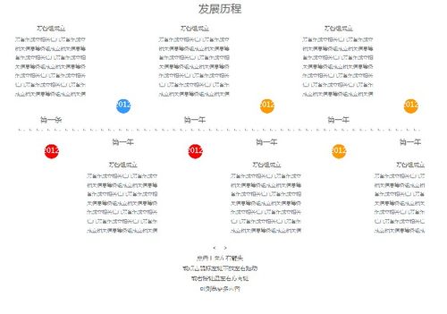 横向时间轴代码html源码