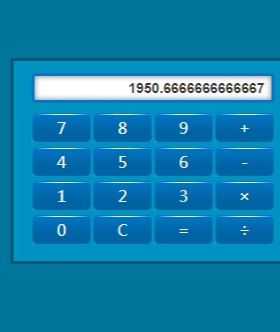 0366 JS模拟Windows计算器代码HTML模板源码
