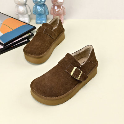 网红真皮防滑懒人勃肯鞋
