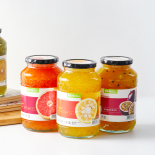 韩国进口迪乐司蜂蜜柚子百香果茶饮料夏日网红柠檬果肉酱冲泡饮品