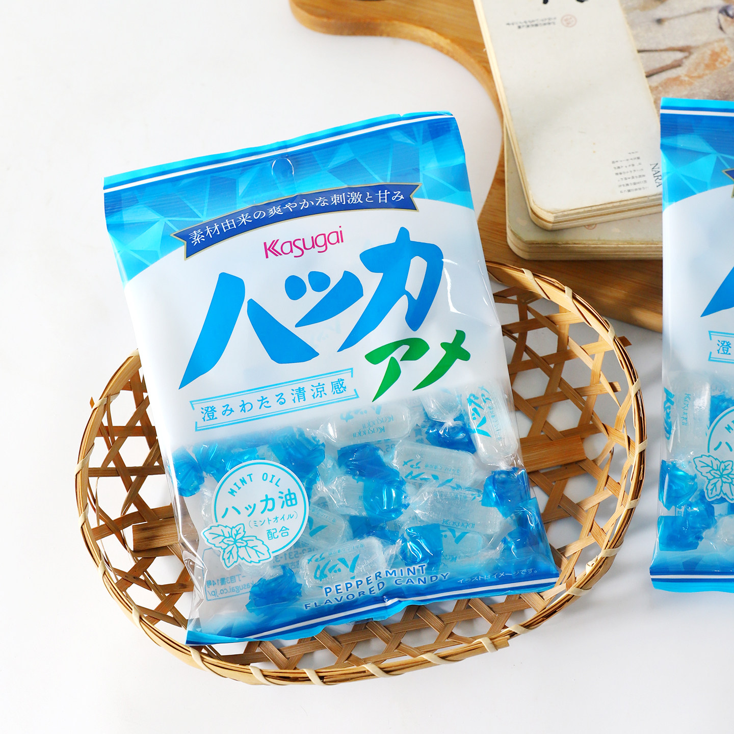 日本进口春日井冰凉薄荷味糖果婚庆喜糖润喉糖硬糖休闲解馋零食