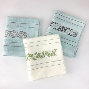 出口美国订单 纯棉素色加大加宽毛巾 厚实全棉洗脸巾面巾可做枕巾