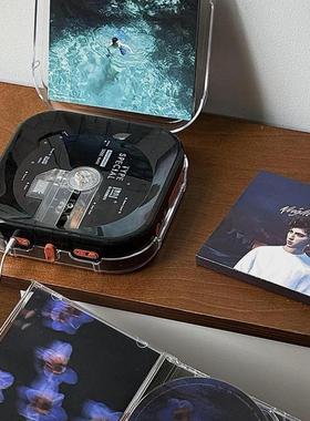 syitren/赛塔林R400复古CD机蓝牙便携播放器充电壁挂手提浪漫礼物