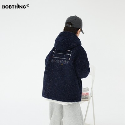 男童冬装毛绒棉衣连帽外套厚棉服