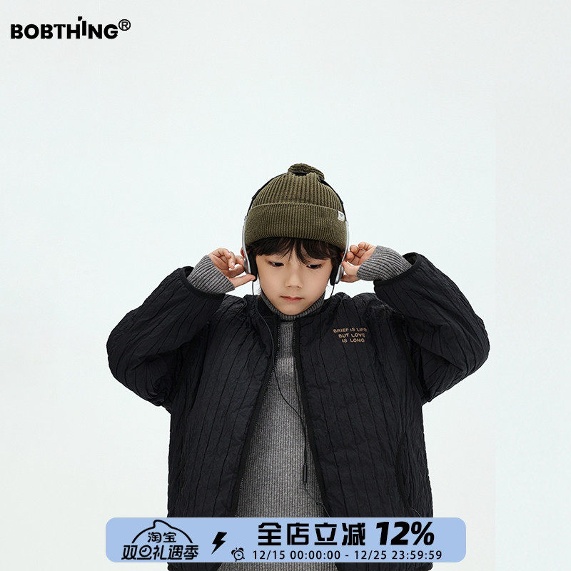 男童国潮轻薄棉服外套棒球服棉衣