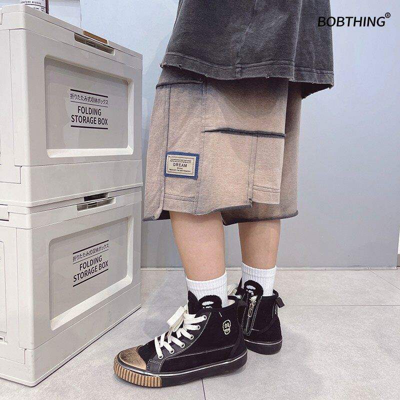 儿童夏季个性拼接扎染运动中裤男童时髦短裤中大童针织五分裤子潮