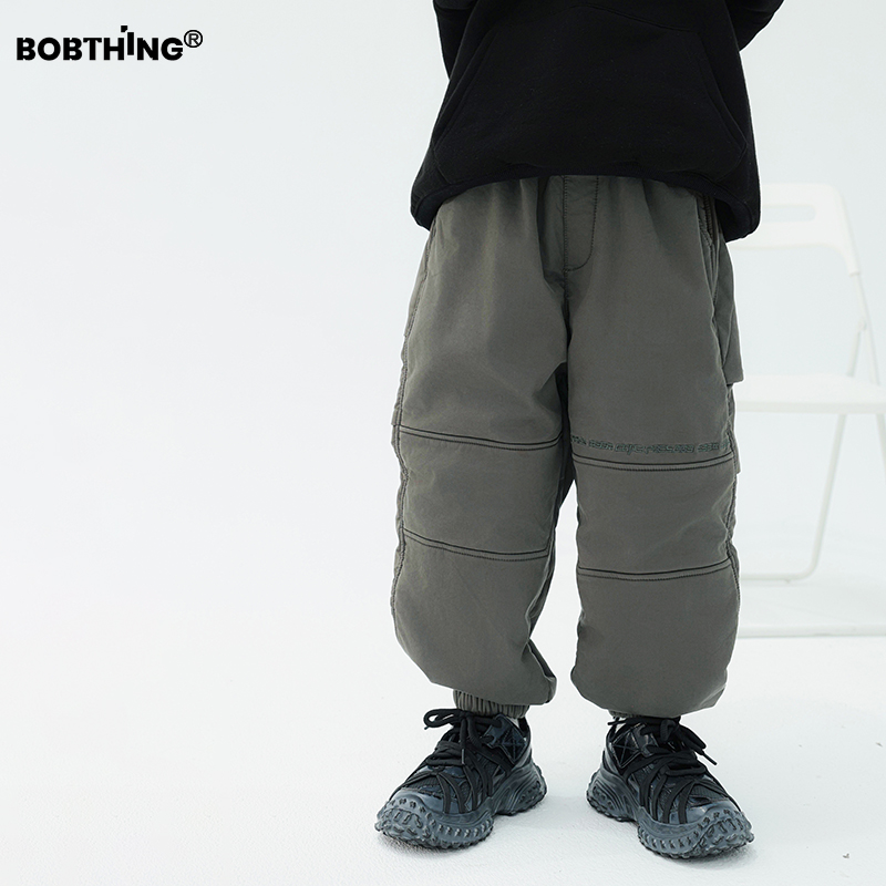 男童冬季加绒加厚布裤休闲裤子潮