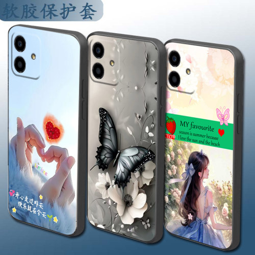 适用于荣耀Play6c手机壳VNE-AN40磨砂套全包边情侣防摔套保护套直边全包镜头卡通手机套软壳个性硅胶时尚网红