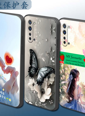 适用于OPPOK7手机壳PCLM50磨砂套0pp0k7保护套软壳手机套魔方直边时尚全包镜头卡通网红硅胶情侣防摔套个性潮