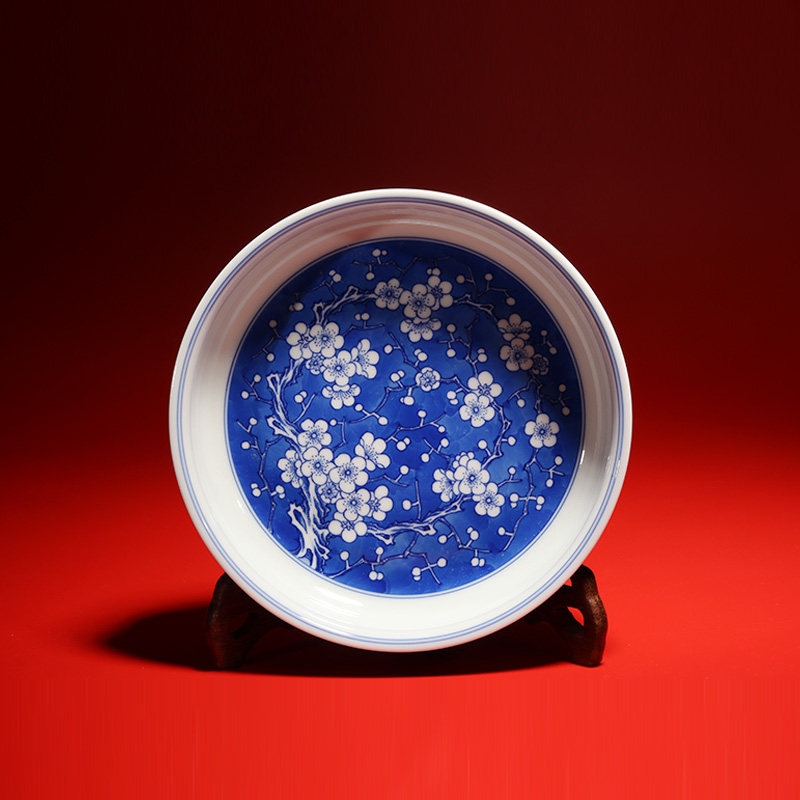 铭清堂于君窑景德镇梅花大王梅花第一人冰梅水仙盆壶承大珍藏