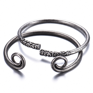 个性复古男士潮流孙悟空金箍棒手镯潮男开口紧箍咒手环学生手链女