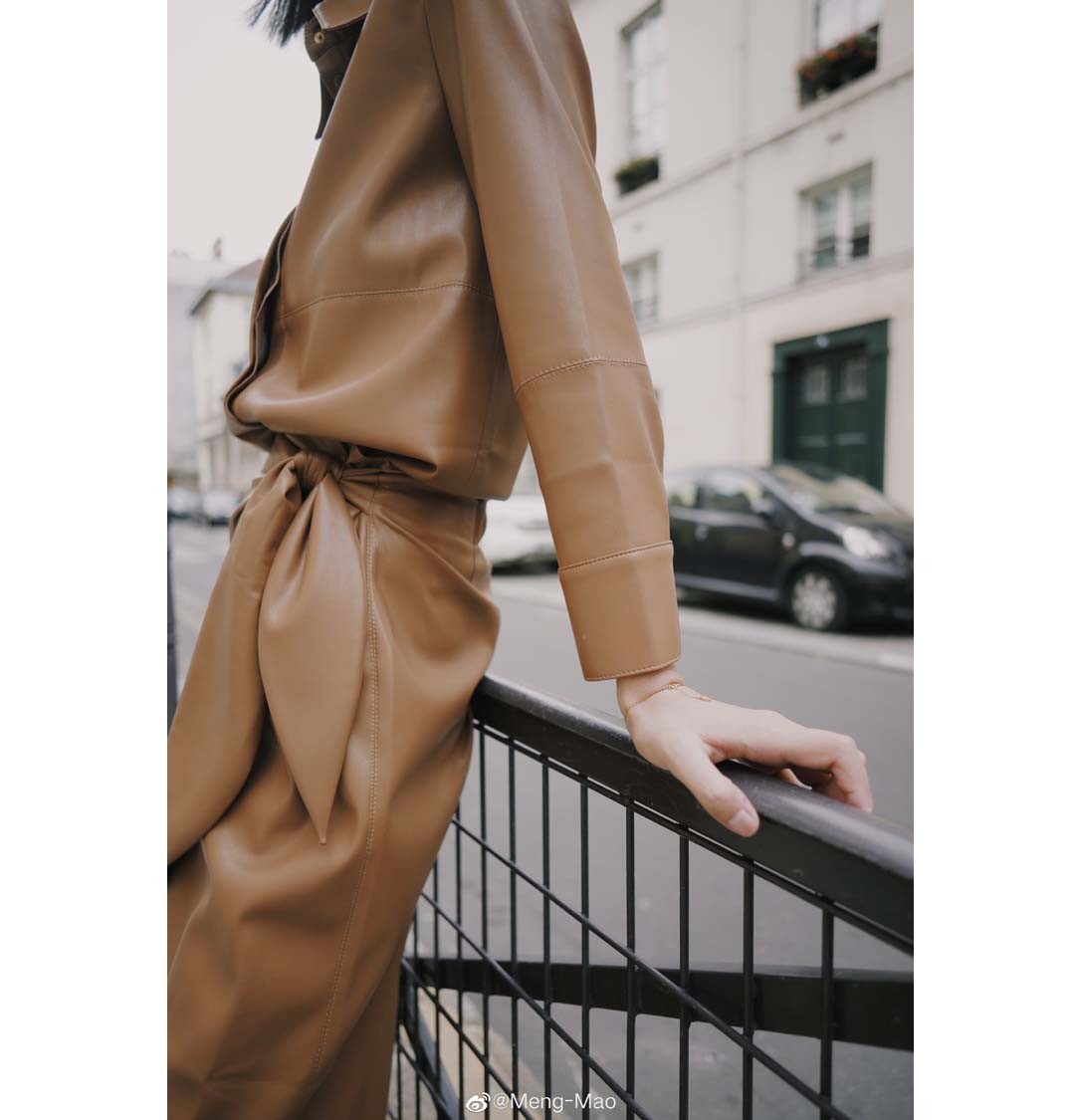 蛋白皮衬衫女外套女款皮衣