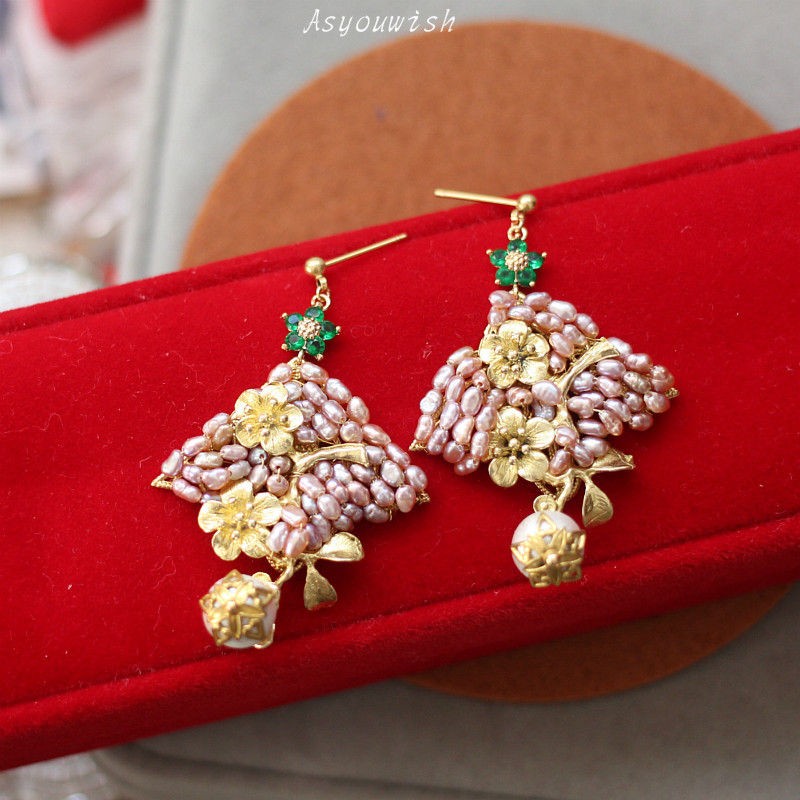 如意|原创设计欧美天然珍珠编织耳环Miriam Heaskell中古董风耳夹,饰品/流行首饰/时尚饰品新,耳环,淘宝优惠券,粉丝福利购,淘宝优惠卷