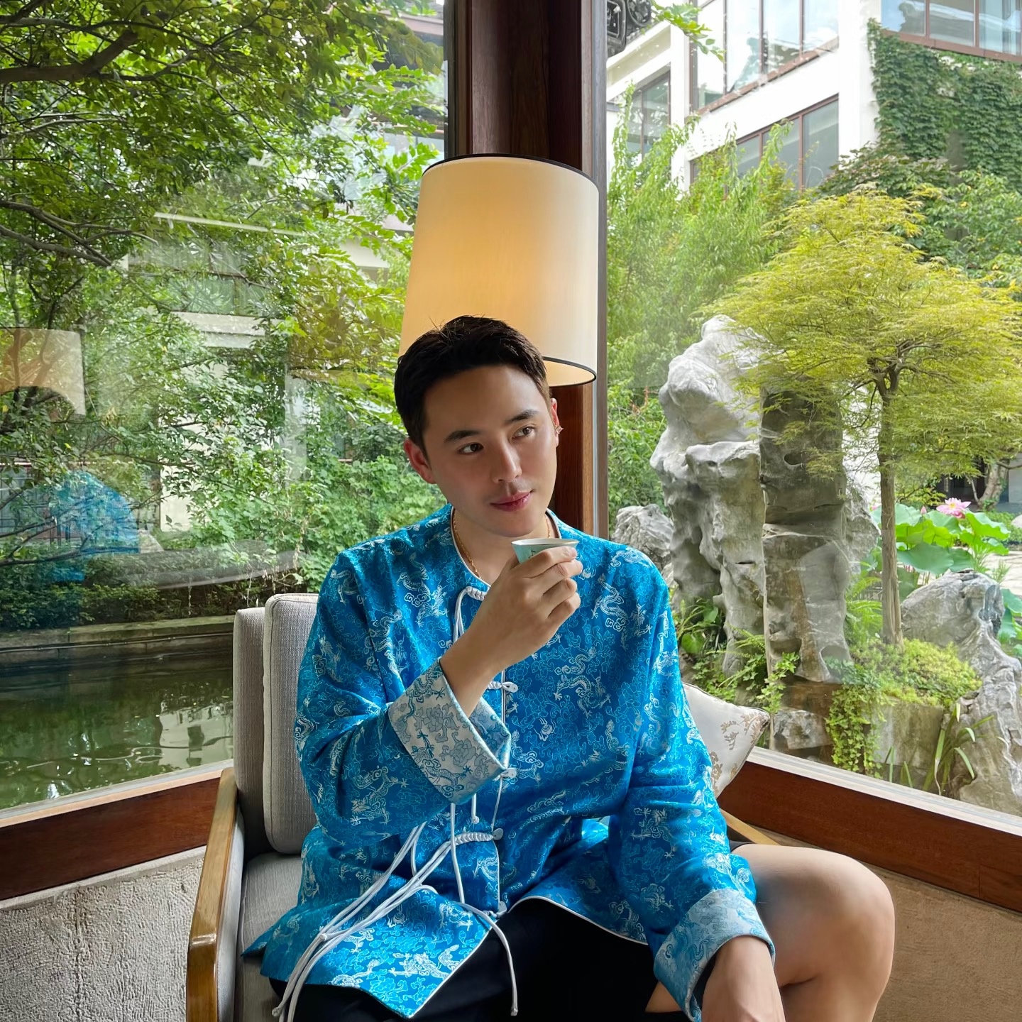 唐新坊初秋新中式国风真丝上衣