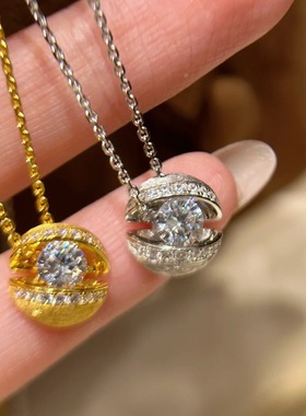 新款悬浮星球项链女款气质轻奢