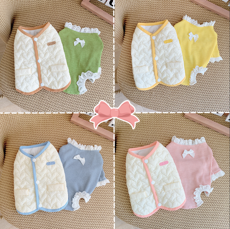 bi入定制款套装！爱心绗棉马甲