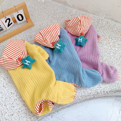 【狗狗秋冬四脚衣可牵引款】