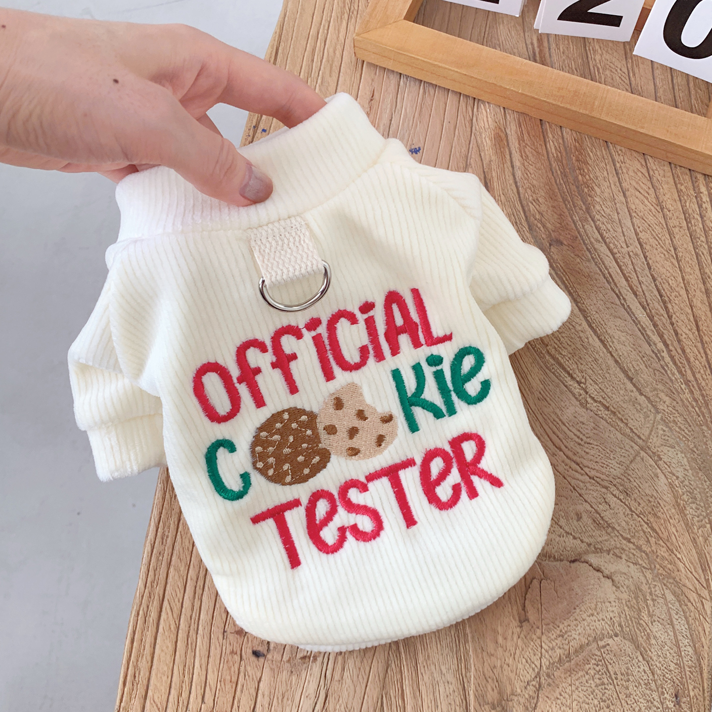 【狗狗圣诞氛围卫衣加绒可牵引】