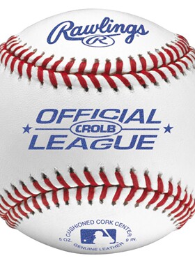 rawlings CROLB 牛皮 专业 9英寸硬式棒球 羊毛球芯 比赛训练用