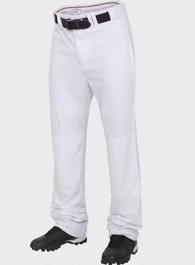 美国R棒球裤垒球裤棒球服下装直筒长裤七分裤白色灰色长少年儿童