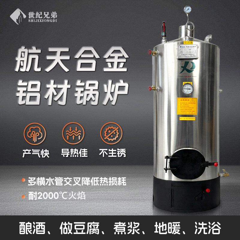 酿酒锅炉做豆腐地暖采暖炉家用节能烧柴燃煤商用铝锅炉蒸汽发生器