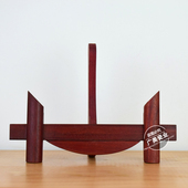 盘子支架龙头底座圆盘支架瓷盘底座挂盘装 饰盘木架摆盘实木底座