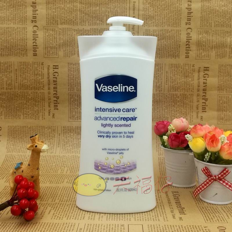包邮进口凡士林洋甘菊舒敏身体乳 滋润保湿乳液润肤露 600ml