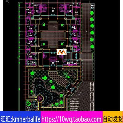 L1373北京北方经典仿古四合院客栈住宅宾馆设计方案图CAD图效果图