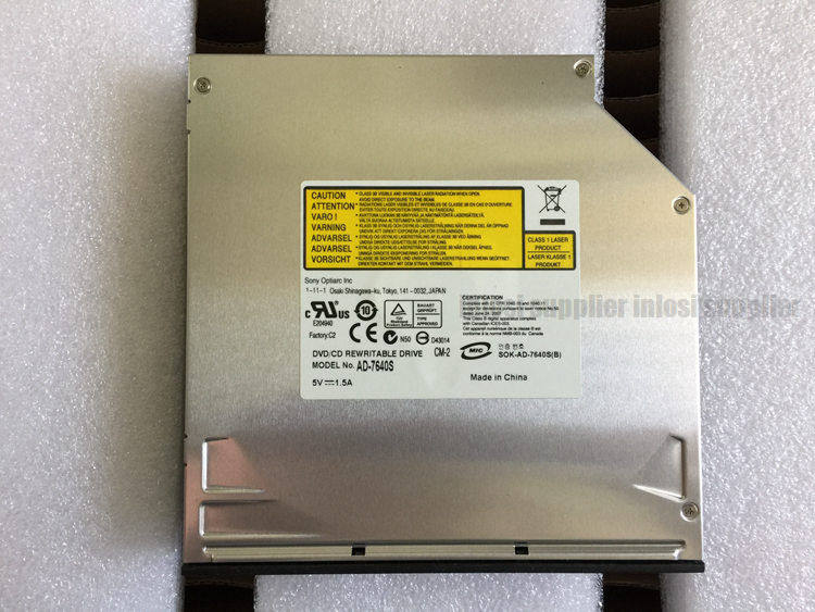 AD-7640S 슬롯 로딩 DVD 버너 노트북 올인원 미니 호스트 광학 드라이브